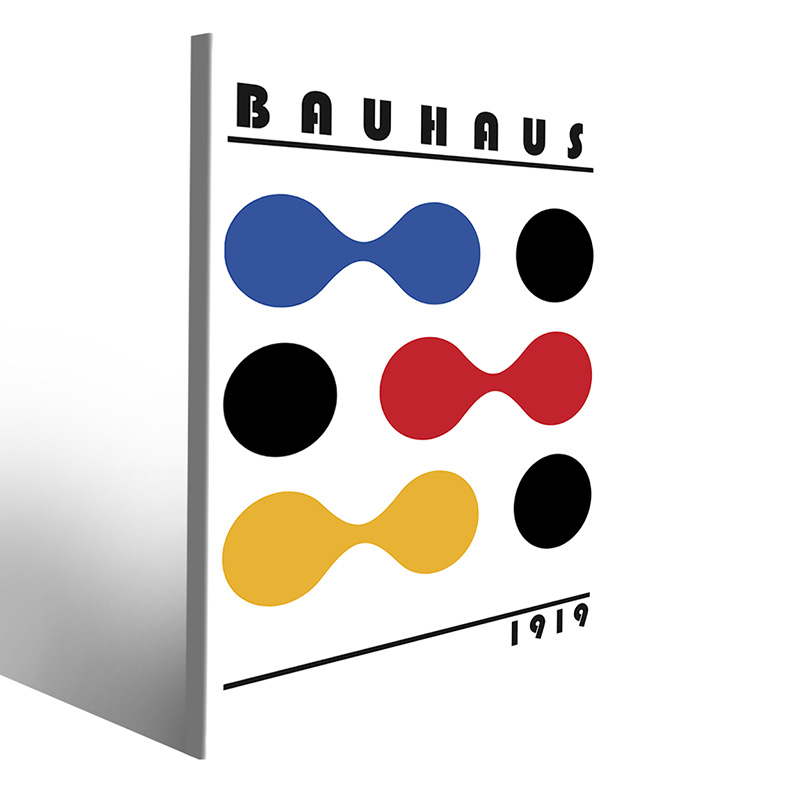 Stampa d’arte su tela Bauhaus con design astratto