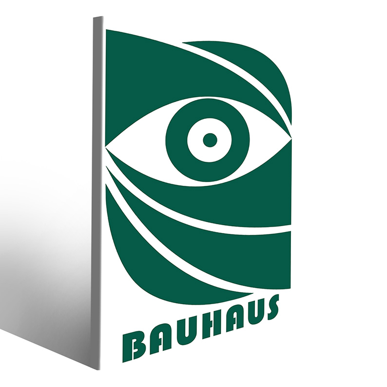 Tela decorativa Bauhaus con colori accesi e motivi geometrici