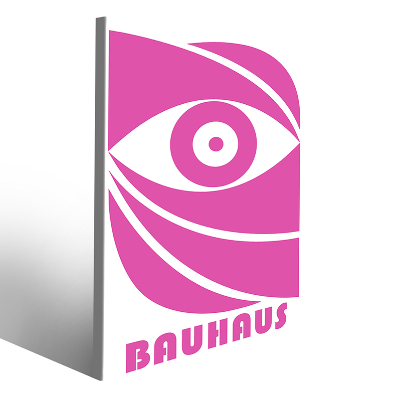 Quadro su tela astratto con ispirazione dal Bauhaus