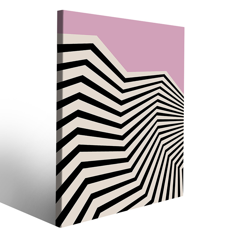 Stampa su tela moderna Bauhaus con colori e linee nette
