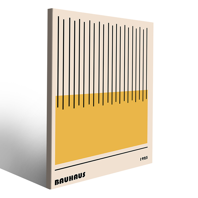 Stampa su tela Bauhaus per arredamento contemporaneo astratto
