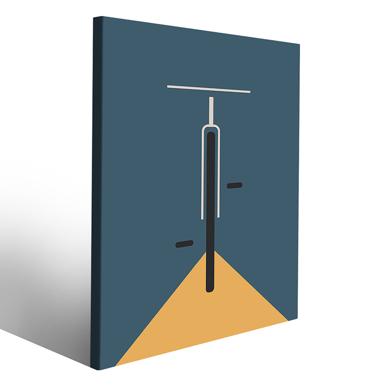 Quadro su tela moderna con motivi Bauhaus per interni