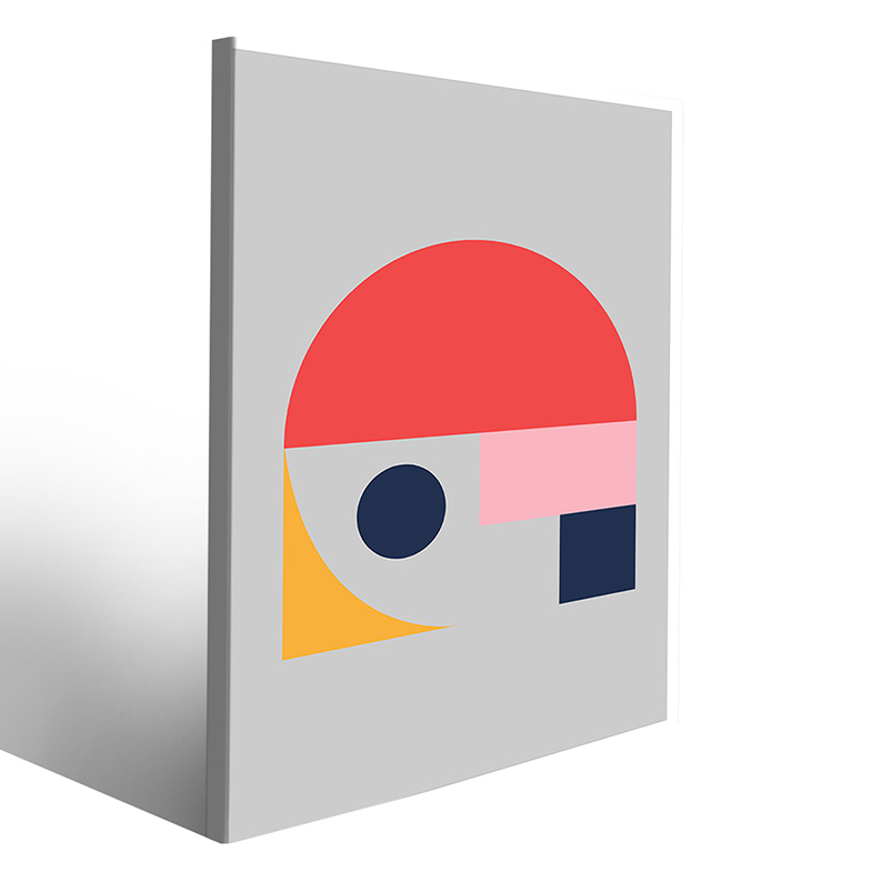 Tela artistica su misura Bauhaus con design minimalista astratto