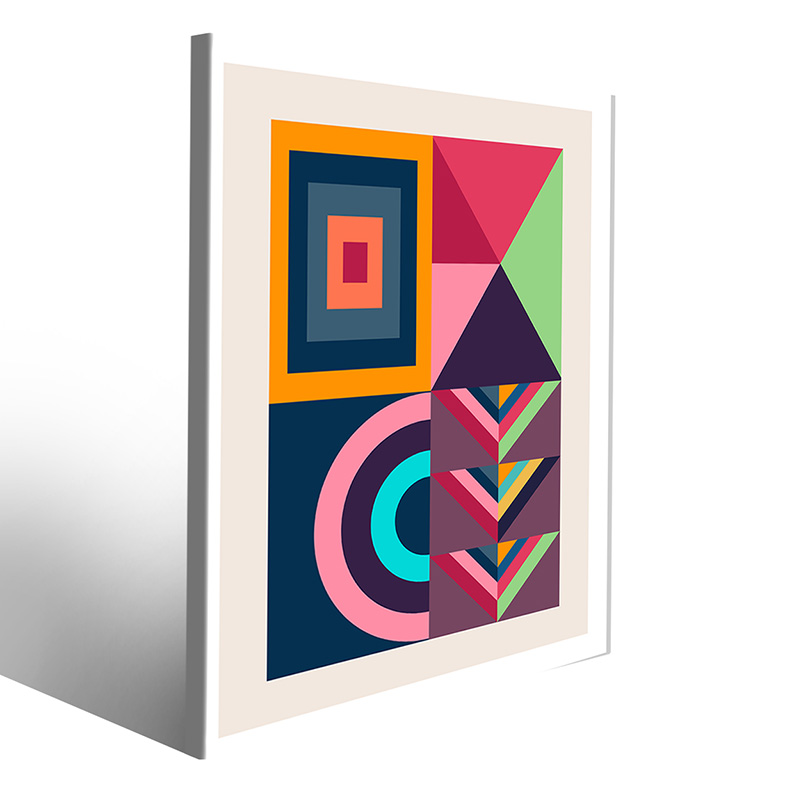 Quadro Bauhaus vivace per ambienti creativi