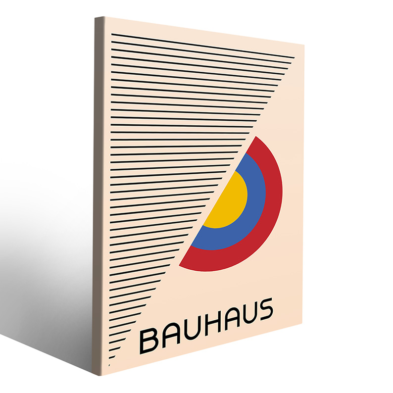 Quadro Bauhaus brillante per un tocco vivace