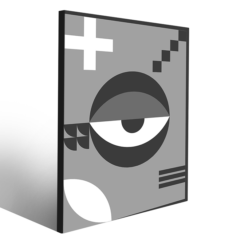 Aggiungi personalità con quadro Bauhaus design