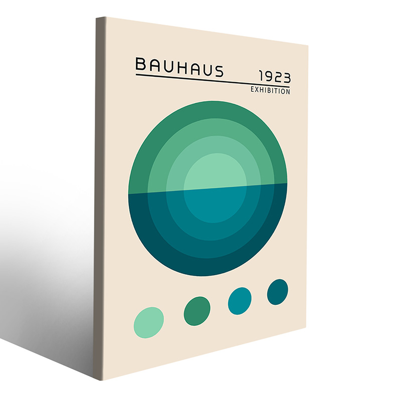 Quadro Bauhaus astratto per interni stilizzati