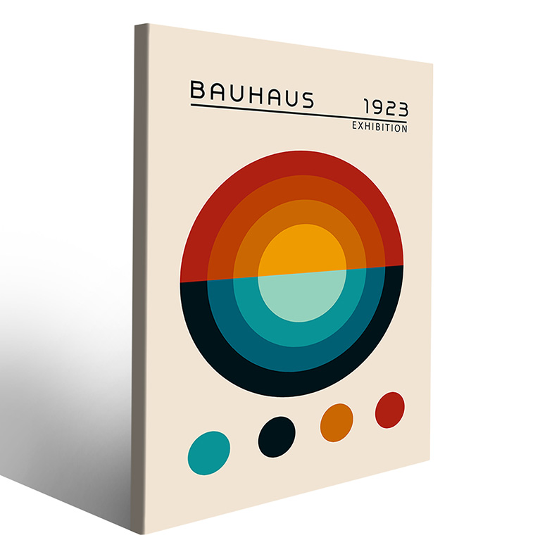 Arte e colore in quadro Bauhaus innovativo