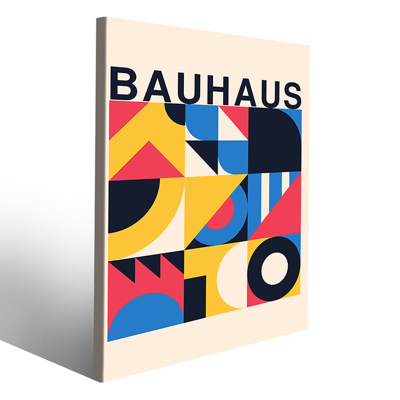 Arte esclusiva con quadro Bauhaus per ambienti