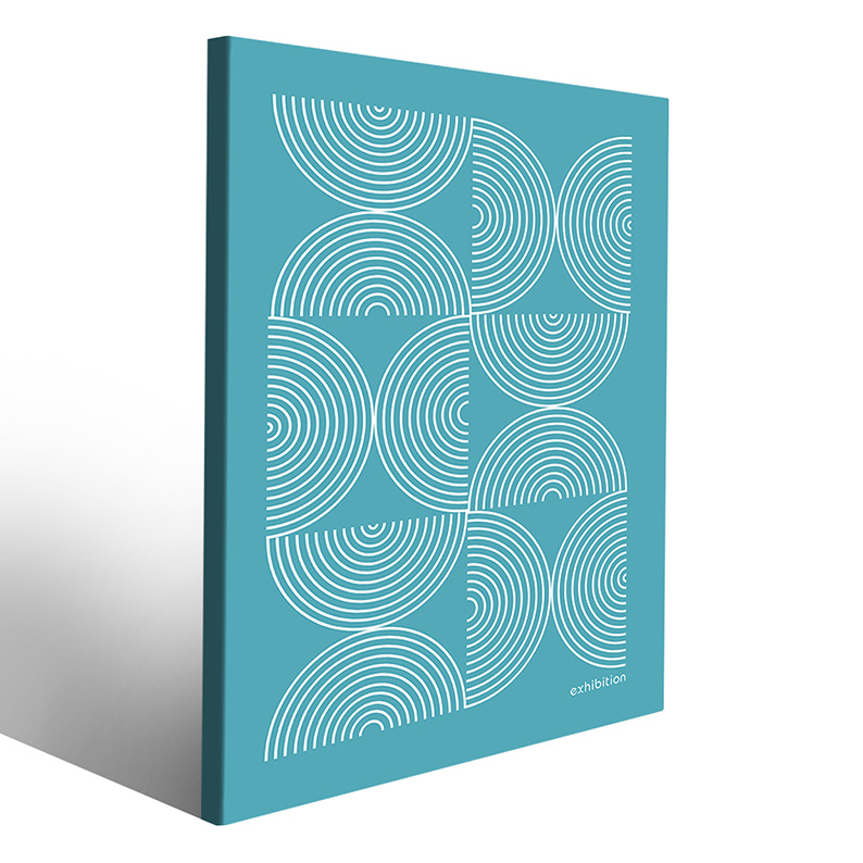 Stampa su tela Bauhaus con colori vivaci