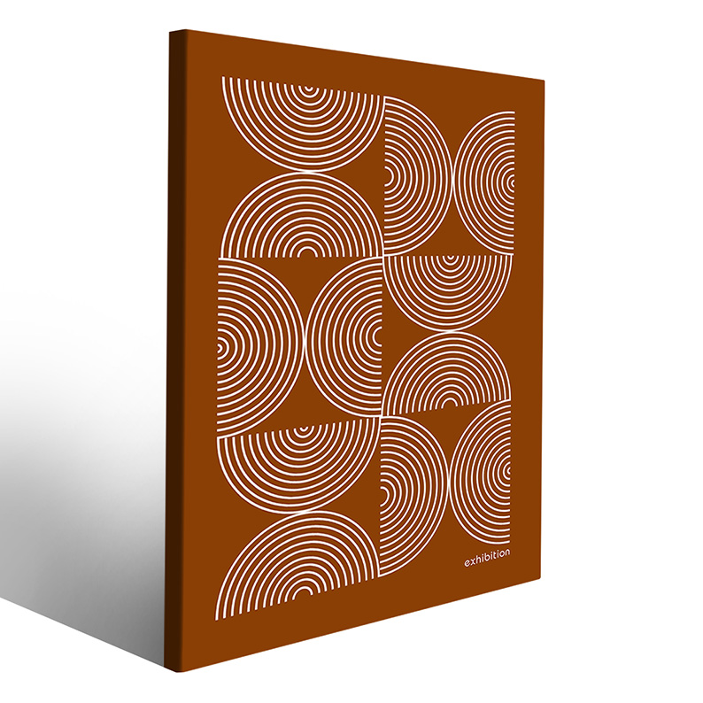 Stampa su tela astratta in stile Bauhaus
