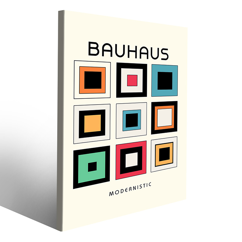 Composizione Bauhaus colorata per ogni ambiente