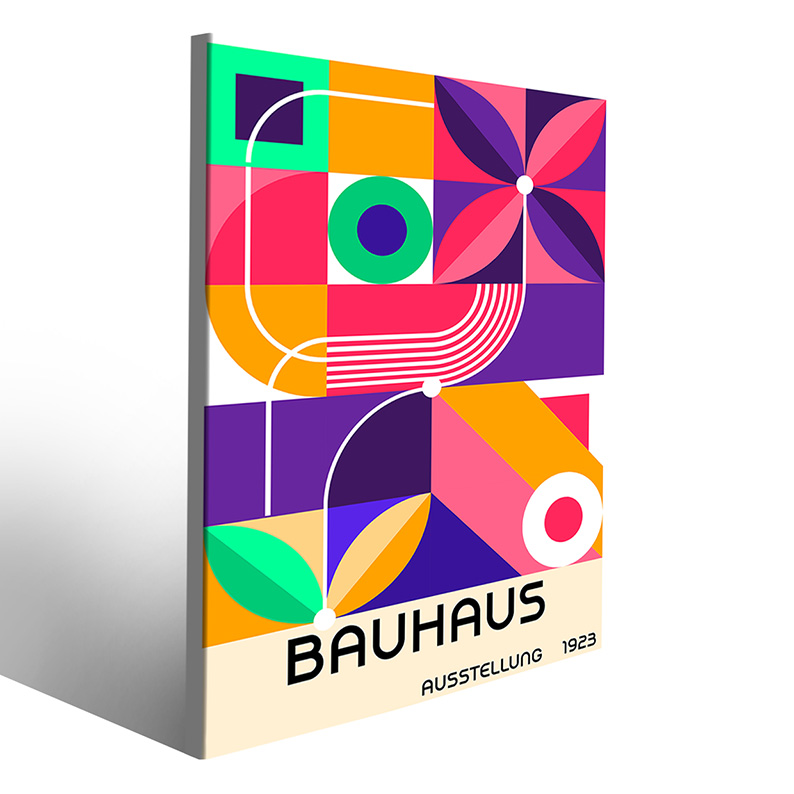 Design Bauhaus su tela per un arredamento artistico