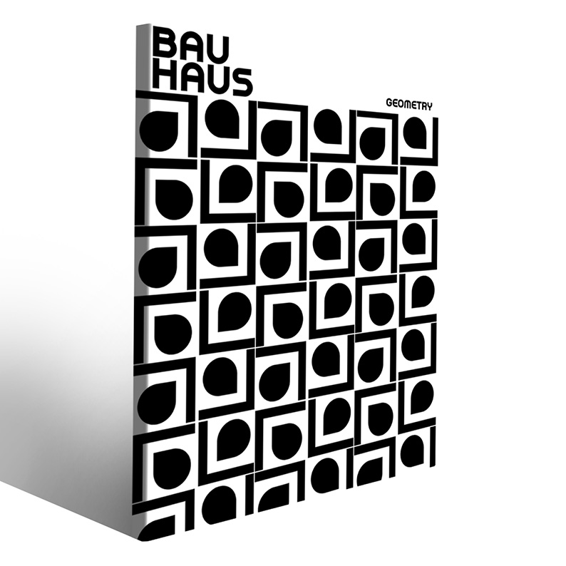 Composizione d'arte Bauhaus per ambienti raffinati