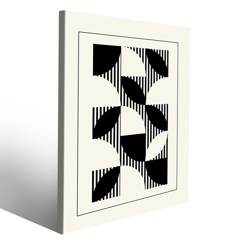 Design Bauhaus su tela per spazi vivaci