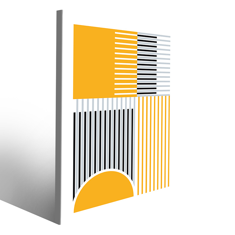 Design Bauhaus su tela per spazi vivaci