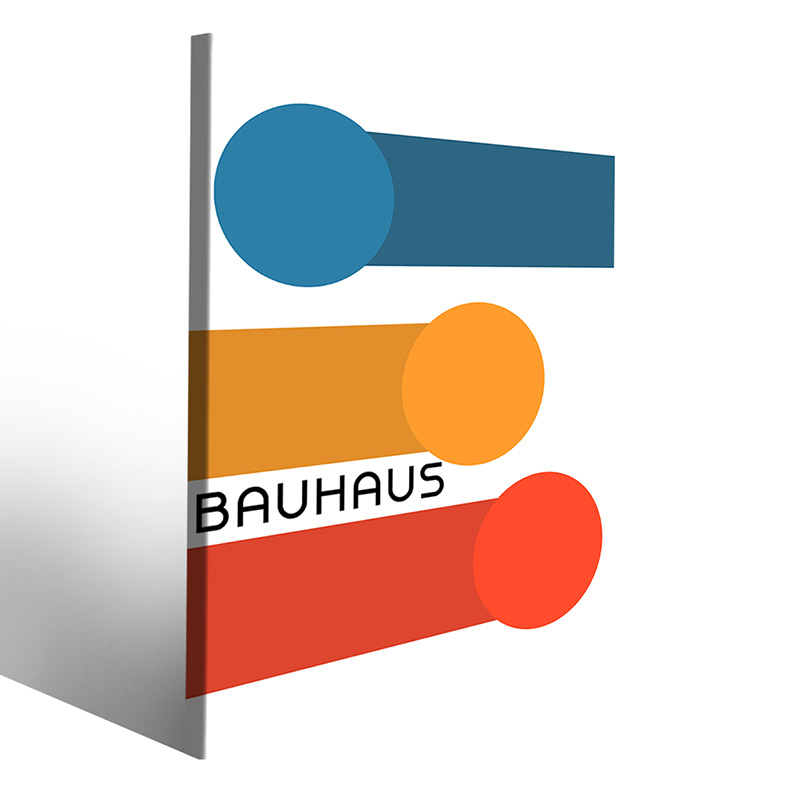 Arte su tela Bauhaus per un arredamento contemporaneo