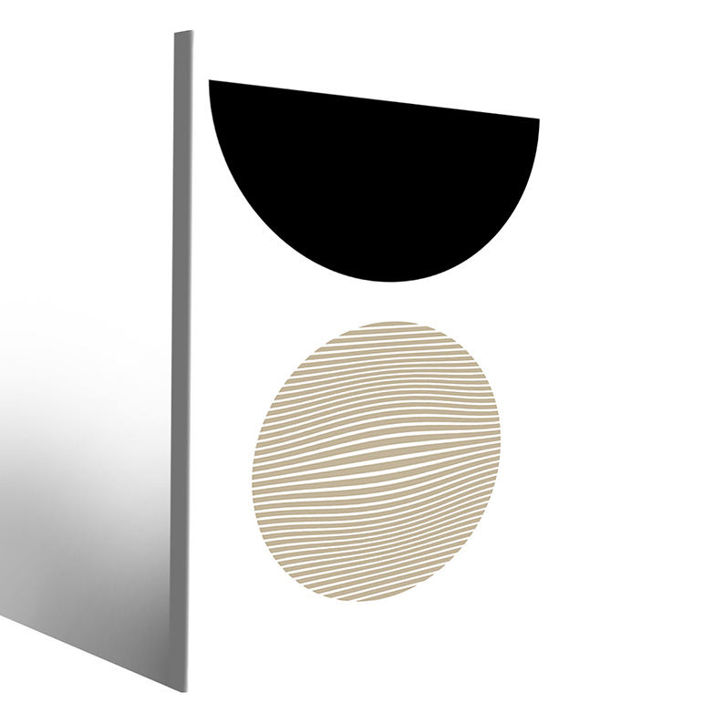 Composizione d'arte Bauhaus per interni eleganti