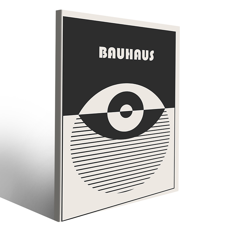 Arte dinamica Bauhaus quadri monocolore