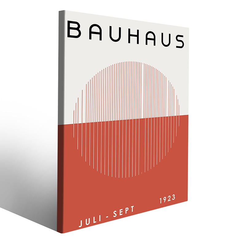 Composizione Bauhaus per ambienti creativi e luminosi