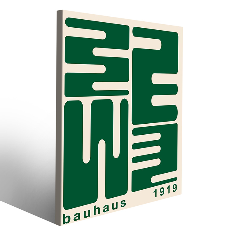 Quadri colorati in stile Bauhaus per interni