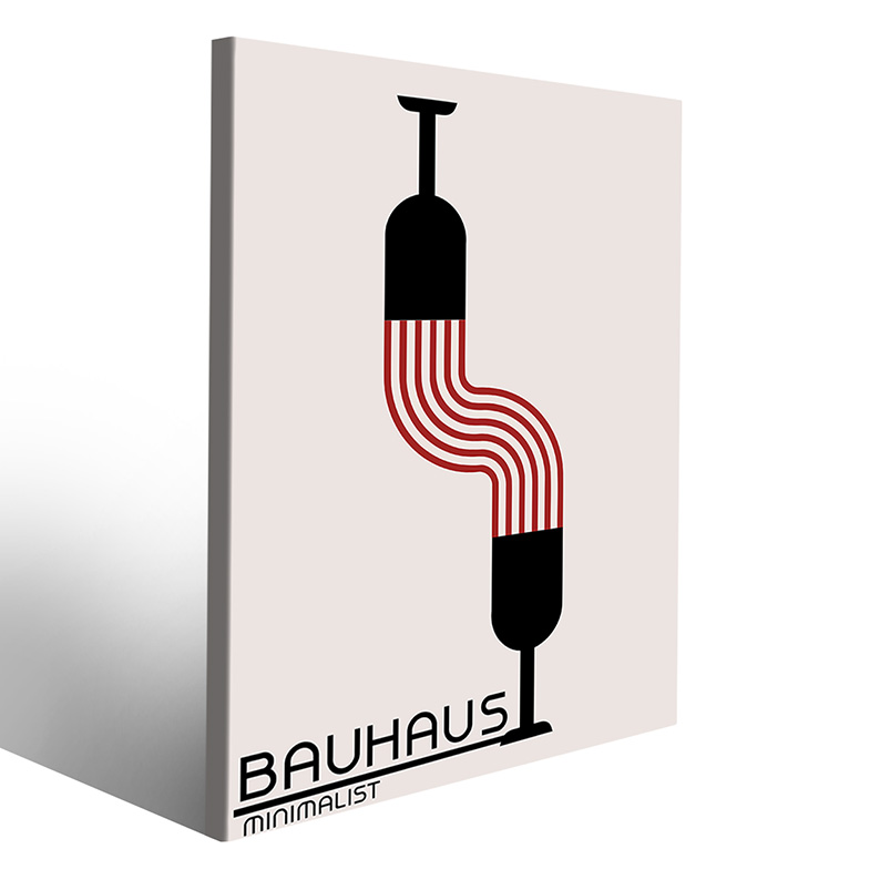 Stampe geometriche in stile Bauhaus per spazi unici