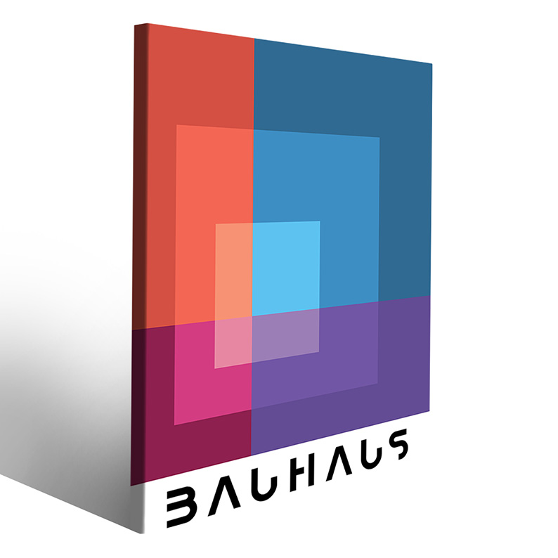 Stampe artistiche in stile Bauhaus per ambienti freschi e vivaci