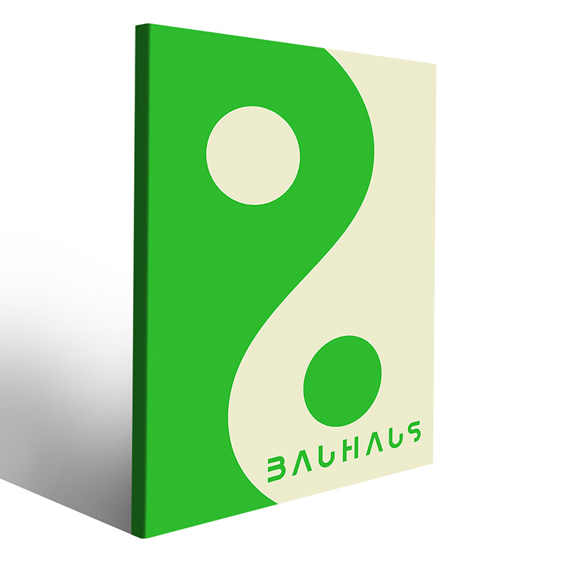 Parete stile industriale con Bauhaus ispirazione