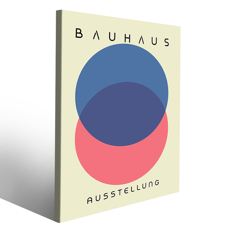 Quadri con telaio online stile Bauhaus stampe su tela