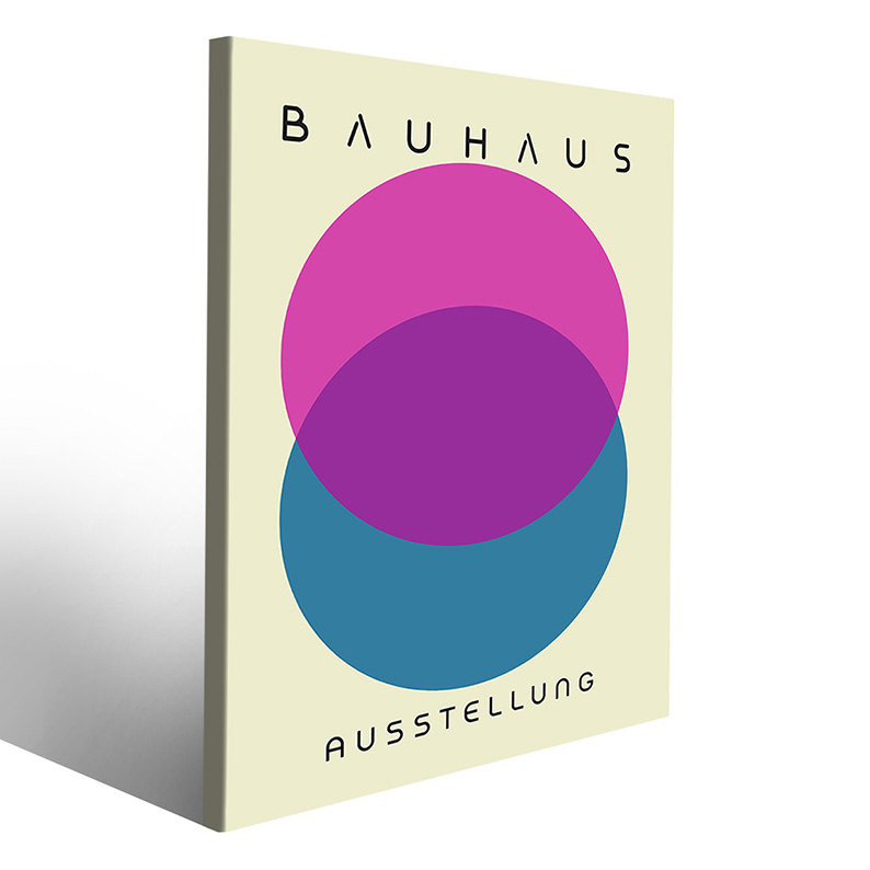 Grafica retrò e stile minimale Bauhaus quadri di tendenza