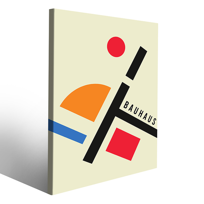 Figure colorate su tela Bauhaus quadri e posters