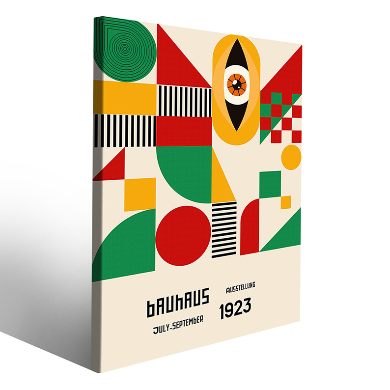 Quadri per arredamento sala giochi Bauhaus colori vivaci